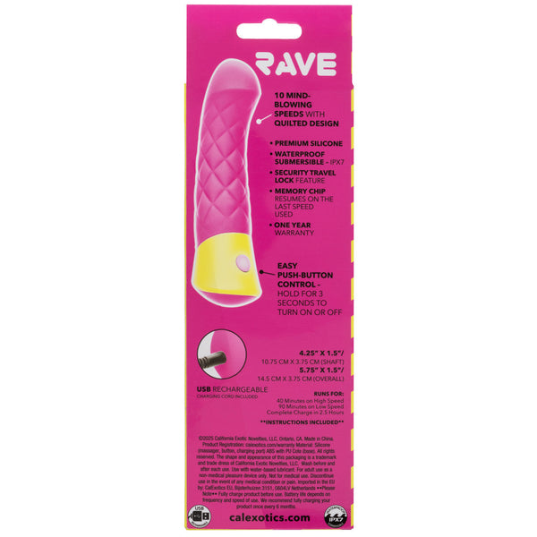 Rave Quilted G Rechargeable Silicone G-Spot Vibrator