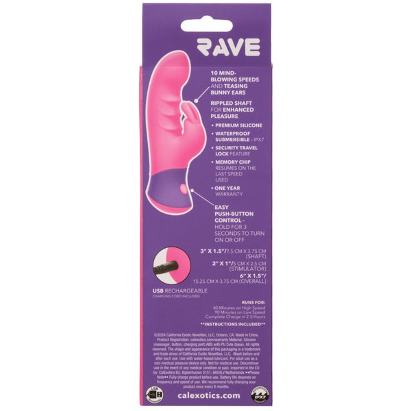 Rave Bunny Rechargeable Silicone Rabbit Vibrator