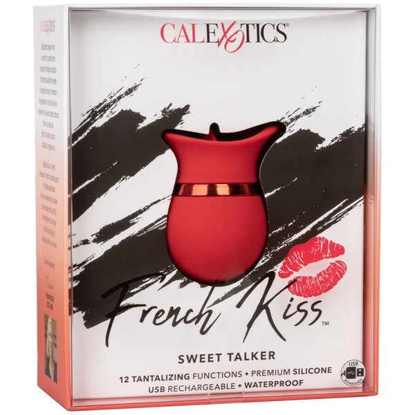 CalExotics French Kiss Sweet Talker Rechargeable Fluttering Tongue Vibrator - Extreme Toyz Singapore - https://extremetoyz.com.sg - Sex Toys and Lingerie Online Store - Bondage Gear / Vibrators / Electrosex Toys / Wireless Remote Control Vibes / Sexy Lingerie and Role Play / BDSM / Dungeon Furnitures / Dildos and Strap Ons &nbsp;/ Anal and Prostate Massagers / Anal Douche and Cleaning Aide / Delay Sprays and Gels / Lubricants and more...