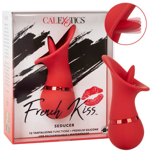 CalExotics French Kiss Seducer Rechargeable Teasing Tongue Vibrator - Extreme Toyz Singapore - https://extremetoyz.com.sg - Sex Toys and Lingerie Online Store - Bondage Gear / Vibrators / Electrosex Toys / Wireless Remote Control Vibes / Sexy Lingerie and Role Play / BDSM / Dungeon Furnitures / Dildos and Strap Ons  / Anal and Prostate Massagers / Anal Douche and Cleaning Aide / Delay Sprays and Gels / Lubricants and more...  