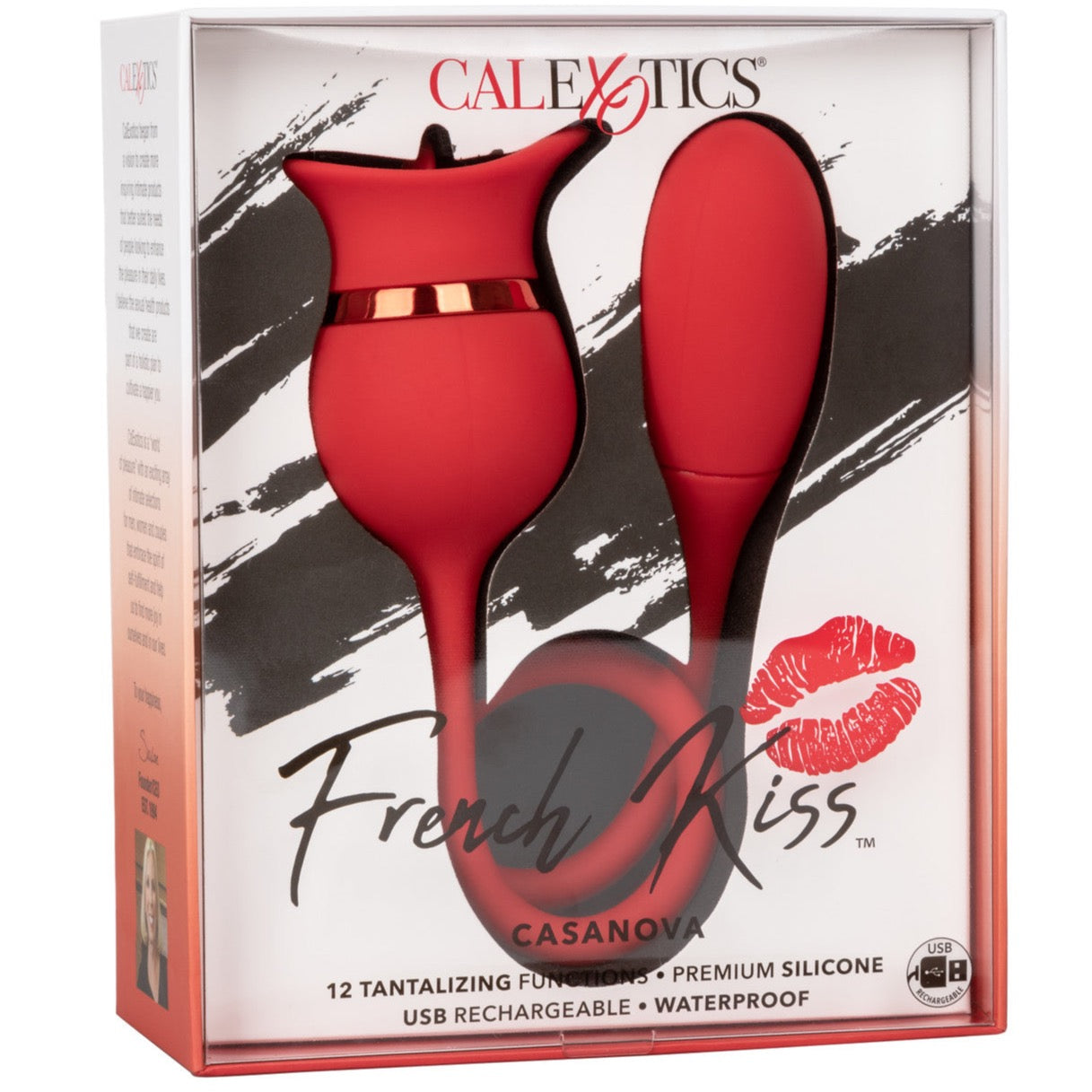 CalExotics French Kiss Casanova Rechargeable Flickering Teaser with Vibrating Bullet - Extreme Toyz Singapore - https://extremetoyz.com.sg - Sex Toys and Lingerie Online Store - Bondage Gear / Vibrators / Electrosex Toys / Wireless Remote Control Vibes / Sexy Lingerie and Role Play / BDSM / Dungeon Furnitures / Dildos and Strap Ons &nbsp;/ Anal and Prostate Massagers / Anal Douche and Cleaning Aide / Delay Sprays and Gels / Lubricants and more...