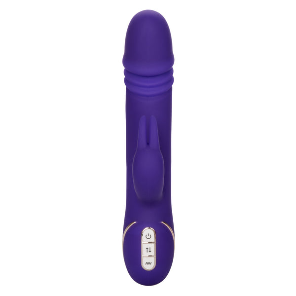 CalExotics Jack Rabbit Signature Rechargeable Silicone Thrusting Rabbit Vibrator - Extreme Toyz Singapore - https://extremetoyz.com.sg - Sex Toys and Lingerie Online Store - Bondage Gear / Vibrators / Electrosex Toys / Wireless Remote Control Vibes / Sexy Lingerie and Role Play / BDSM / Dungeon Furnitures / Dildos and Strap Ons &nbsp;/ Anal and Prostate Massagers / Anal Douche and Cleaning Aide / Delay Sprays and Gels / Lubricants and more...