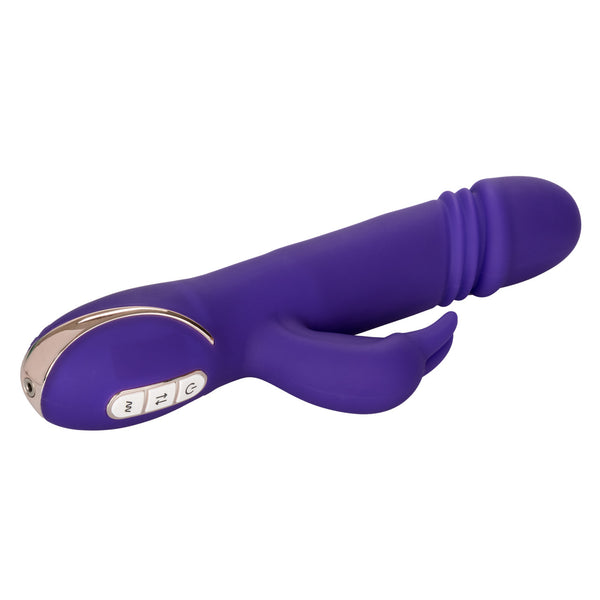 CalExotics Jack Rabbit Signature Rechargeable Silicone Thrusting Rabbit Vibrator - Extreme Toyz Singapore - https://extremetoyz.com.sg - Sex Toys and Lingerie Online Store - Bondage Gear / Vibrators / Electrosex Toys / Wireless Remote Control Vibes / Sexy Lingerie and Role Play / BDSM / Dungeon Furnitures / Dildos and Strap Ons &nbsp;/ Anal and Prostate Massagers / Anal Douche and Cleaning Aide / Delay Sprays and Gels / Lubricants and more...