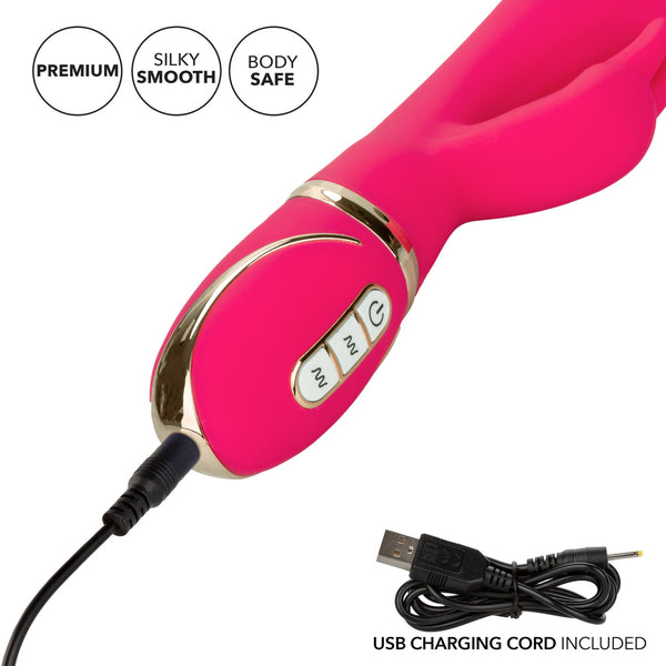 CalExotics Jack Rabbit Signature Rechargeable Heated Silicone Ultra-Soft Rabbit Vibrator - Extreme Toyz Singapore - https://extremetoyz.com.sg - Sex Toys and Lingerie Online Store - Bondage Gear / Vibrators / Electrosex Toys / Wireless Remote Control Vibes / Sexy Lingerie and Role Play / BDSM / Dungeon Furnitures / Dildos and Strap Ons &nbsp;/ Anal and Prostate Massagers / Anal Douche and Cleaning Aide / Delay Sprays and Gels / Lubricants and more...