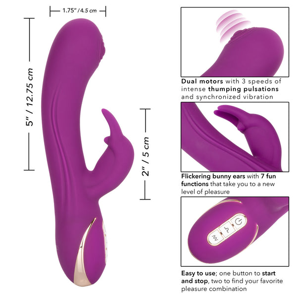 CalExotics Jack Rabbit Signature Rechargeable Silicone Thumping Rabbit Vibrating - Extreme Toyz Singapore - https://extremetoyz.com.sg - Sex Toys and Lingerie Online Store - Bondage Gear / Vibrators / Electrosex Toys / Wireless Remote Control Vibes / Sexy Lingerie and Role Play / BDSM / Dungeon Furnitures / Dildos and Strap Ons &nbsp;/ Anal and Prostate Massagers / Anal Douche and Cleaning Aide / Delay Sprays and Gels / Lubricants and more...