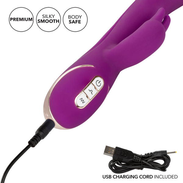 CalExotics Jack Rabbit Signature Rechargeable Silicone Thumping Rabbit Vibrating - Extreme Toyz Singapore - https://extremetoyz.com.sg - Sex Toys and Lingerie Online Store - Bondage Gear / Vibrators / Electrosex Toys / Wireless Remote Control Vibes / Sexy Lingerie and Role Play / BDSM / Dungeon Furnitures / Dildos and Strap Ons &nbsp;/ Anal and Prostate Massagers / Anal Douche and Cleaning Aide / Delay Sprays and Gels / Lubricants and more...