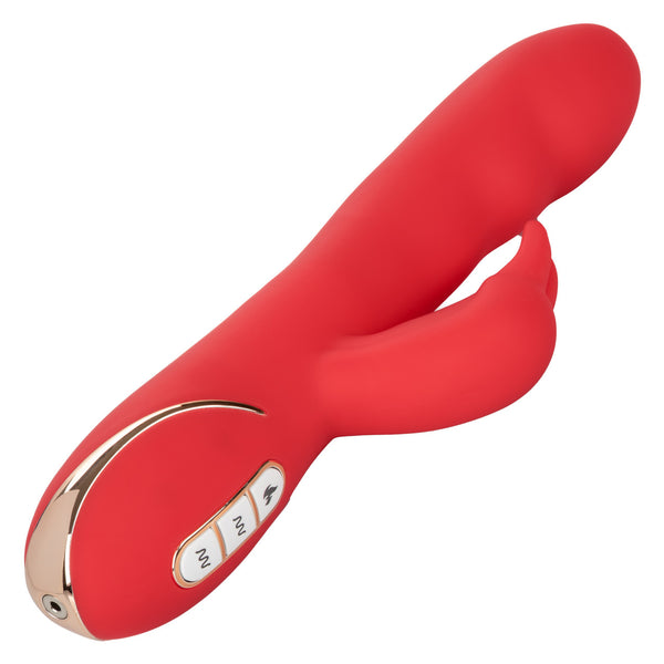 CalExotics Jack Rabbit Signature Heated Silicone Rechargeable Ultra-Soft Rabbit Vibrator - Extreme Toyz Singapore - https://extremetoyz.com.sg - Sex Toys and Lingerie Online Store - Bondage Gear / Vibrators / Electrosex Toys / Wireless Remote Control Vibes / Sexy Lingerie and Role Play / BDSM / Dungeon Furnitures / Dildos and Strap Ons &nbsp;/ Anal and Prostate Massagers / Anal Douche and Cleaning Aide / Delay Sprays and Gels / Lubricants and more...