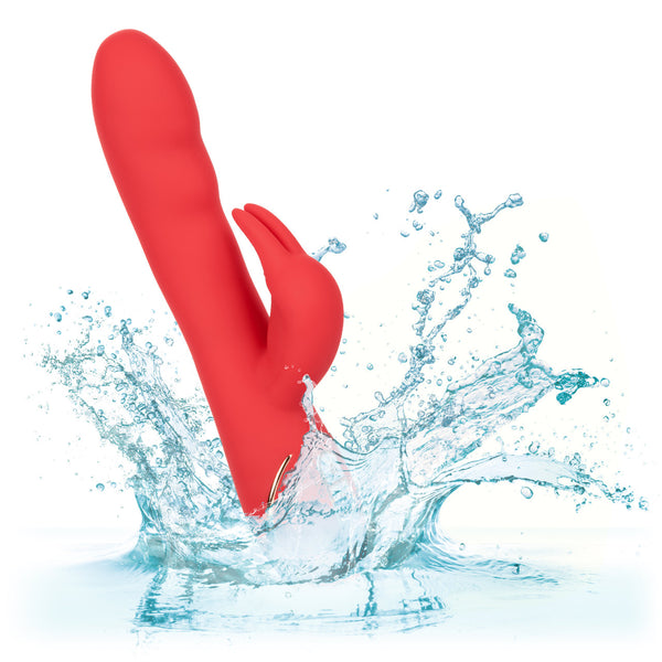 CalExotics Jack Rabbit Signature Heated Silicone Rechargeable Ultra-Soft Rabbit Vibrator - Extreme Toyz Singapore - https://extremetoyz.com.sg - Sex Toys and Lingerie Online Store - Bondage Gear / Vibrators / Electrosex Toys / Wireless Remote Control Vibes / Sexy Lingerie and Role Play / BDSM / Dungeon Furnitures / Dildos and Strap Ons &nbsp;/ Anal and Prostate Massagers / Anal Douche and Cleaning Aide / Delay Sprays and Gels / Lubricants and more...