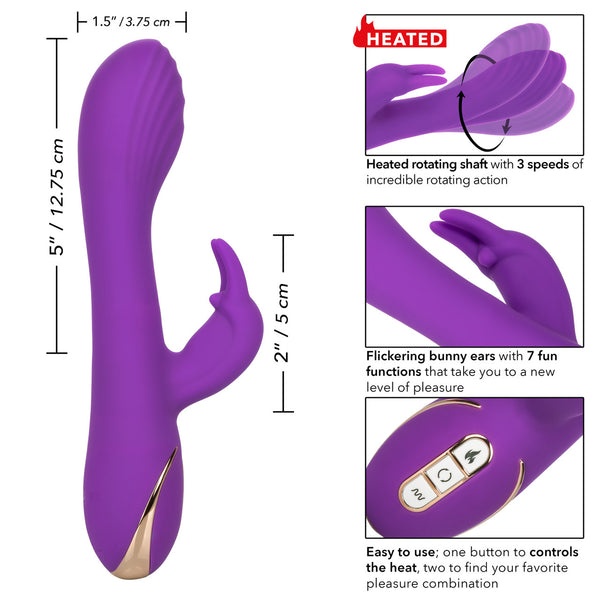 CalExotics Jack Rabbit Signature Heated Silicone Rotating "G" Rabbit Vibrator - Extreme Toyz Singapore - https://extremetoyz.com.sg - Sex Toys and Lingerie Online Store - Bondage Gear / Vibrators / Electrosex Toys / Wireless Remote Control Vibes / Sexy Lingerie and Role Play / BDSM / Dungeon Furnitures / Dildos and Strap Ons &nbsp;/ Anal and Prostate Massagers / Anal Douche and Cleaning Aide / Delay Sprays and Gels / Lubricants and more...