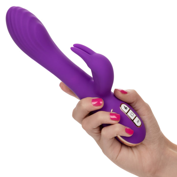 CalExotics Jack Rabbit Signature Heated Silicone Rotating "G" Rabbit Vibrator - Extreme Toyz Singapore - https://extremetoyz.com.sg - Sex Toys and Lingerie Online Store - Bondage Gear / Vibrators / Electrosex Toys / Wireless Remote Control Vibes / Sexy Lingerie and Role Play / BDSM / Dungeon Furnitures / Dildos and Strap Ons &nbsp;/ Anal and Prostate Massagers / Anal Douche and Cleaning Aide / Delay Sprays and Gels / Lubricants and more...