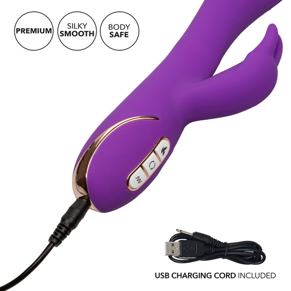 CalExotics Jack Rabbit Signature Heated Silicone Rotating "G" Rabbit Vibrator - Extreme Toyz Singapore - https://extremetoyz.com.sg - Sex Toys and Lingerie Online Store - Bondage Gear / Vibrators / Electrosex Toys / Wireless Remote Control Vibes / Sexy Lingerie and Role Play / BDSM / Dungeon Furnitures / Dildos and Strap Ons &nbsp;/ Anal and Prostate Massagers / Anal Douche and Cleaning Aide / Delay Sprays and Gels / Lubricants and more...