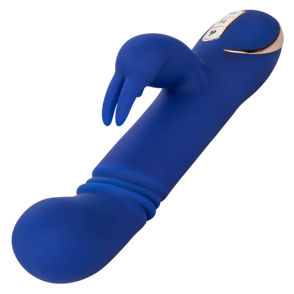 CalExotics Jack Rabbit Signature Heated Silicone Rechargeable Thrusting "G" Rabbit Vibrator - Extreme Toyz Singapore - https://extremetoyz.com.sg - Sex Toys and Lingerie Online Store - Bondage Gear / Vibrators / Electrosex Toys / Wireless Remote Control Vibes / Sexy Lingerie and Role Play / BDSM / Dungeon Furnitures / Dildos and Strap Ons &nbsp;/ Anal and Prostate Massagers / Anal Douche and Cleaning Aide / Delay Sprays and Gels / Lubricants and more...