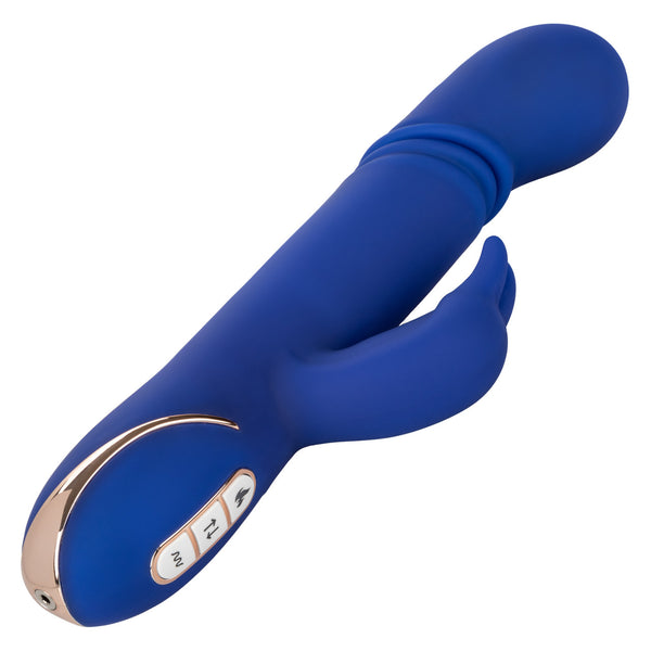 CalExotics Jack Rabbit Signature Heated Silicone Rechargeable Thrusting "G" Rabbit Vibrator - Extreme Toyz Singapore - https://extremetoyz.com.sg - Sex Toys and Lingerie Online Store - Bondage Gear / Vibrators / Electrosex Toys / Wireless Remote Control Vibes / Sexy Lingerie and Role Play / BDSM / Dungeon Furnitures / Dildos and Strap Ons &nbsp;/ Anal and Prostate Massagers / Anal Douche and Cleaning Aide / Delay Sprays and Gels / Lubricants and more...