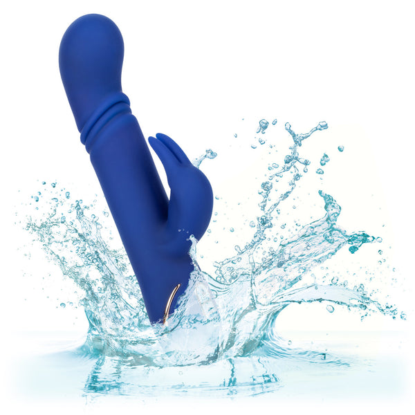 CalExotics Jack Rabbit Signature Heated Silicone Rechargeable Thrusting "G" Rabbit Vibrator - Extreme Toyz Singapore - https://extremetoyz.com.sg - Sex Toys and Lingerie Online Store - Bondage Gear / Vibrators / Electrosex Toys / Wireless Remote Control Vibes / Sexy Lingerie and Role Play / BDSM / Dungeon Furnitures / Dildos and Strap Ons &nbsp;/ Anal and Prostate Massagers / Anal Douche and Cleaning Aide / Delay Sprays and Gels / Lubricants and more...