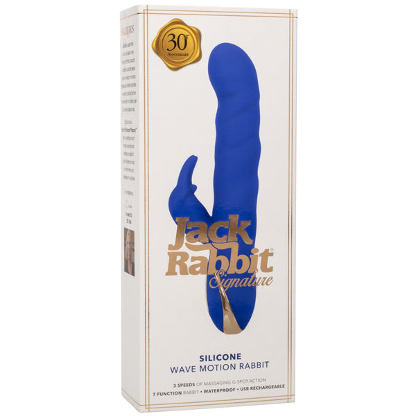 CalExotics Jack Rabbit Signature Rechargeable Silicone Wave Motion Rabbit Vibrator - Extreme Toyz Singapore - https://extremetoyz.com.sg - Sex Toys and Lingerie Online Store - Bondage Gear / Vibrators / Electrosex Toys / Wireless Remote Control Vibes / Sexy Lingerie and Role Play / BDSM / Dungeon Furnitures / Dildos and Strap Ons &nbsp;/ Anal and Prostate Massagers / Anal Douche and Cleaning Aide / Delay Sprays and Gels / Lubricants and more...