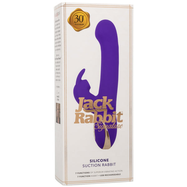 CalExotics Jack Rabbit Signature Rechargeable Silicone Suction Rabbit Vibrator - Extreme Toyz Singapore - https://extremetoyz.com.sg - Sex Toys and Lingerie Online Store - Bondage Gear / Vibrators / Electrosex Toys / Wireless Remote Control Vibes / Sexy Lingerie and Role Play / BDSM / Dungeon Furnitures / Dildos and Strap Ons &nbsp;/ Anal and Prostate Massagers / Anal Douche and Cleaning Aide / Delay Sprays and Gels / Lubricants and more...