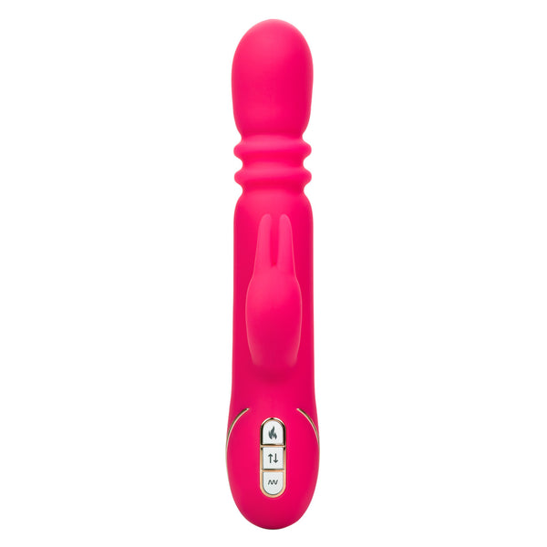 CalExotics Jack Rabbit Signature Heated Silicone Rechargeable Triple Fantasy Rabbit Thrusting Vibrator - Extreme Toyz Singapore - https://extremetoyz.com.sg - Sex Toys and Lingerie Online Store - Bondage Gear / Vibrators / Electrosex Toys / Wireless Remote Control Vibes / Sexy Lingerie and Role Play / BDSM / Dungeon Furnitures / Dildos and Strap Ons &nbsp;/ Anal and Prostate Massagers / Anal Douche and Cleaning Aide / Delay Sprays and Gels / Lubricants and more...