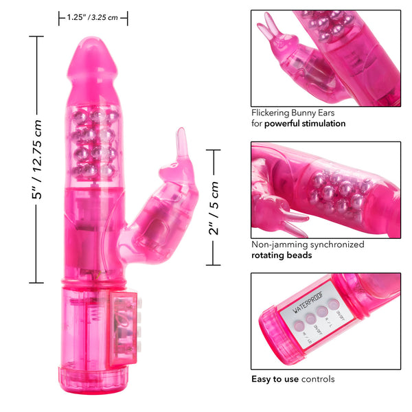 CalExotics Jack Rabbit My First Jack Rabbit Vibrator - Pink - Extreme Toyz Singapore - https://extremetoyz.com.sg - Sex Toys and Lingerie Online Store - Bondage Gear / Vibrators / Electrosex Toys / Wireless Remote Control Vibes / Sexy Lingerie and Role Play / BDSM / Dungeon Furnitures / Dildos and Strap Ons &nbsp;/ Anal and Prostate Massagers / Anal Douche and Cleaning Aide / Delay Sprays and Gels / Lubricants and more...