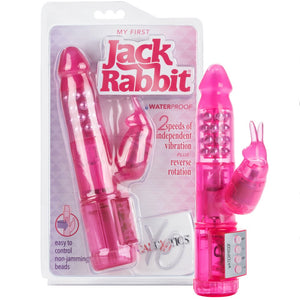 CalExotics Jack Rabbit My First Jack Rabbit Vibrator - Pink - Extreme Toyz Singapore - https://extremetoyz.com.sg - Sex Toys and Lingerie Online Store - Bondage Gear / Vibrators / Electrosex Toys / Wireless Remote Control Vibes / Sexy Lingerie and Role Play / BDSM / Dungeon Furnitures / Dildos and Strap Ons &nbsp;/ Anal and Prostate Massagers / Anal Douche and Cleaning Aide / Delay Sprays and Gels / Lubricants and more...