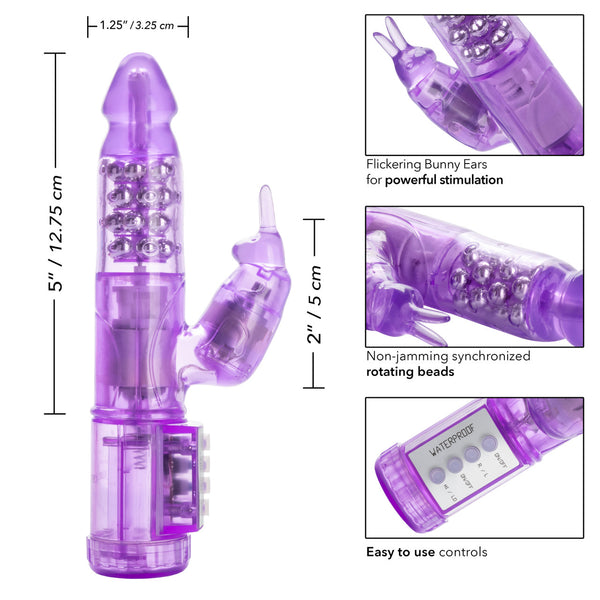 CalExotics Jack Rabbit My First Jack Rabbit Vibrator - Purple - Extreme Toyz Singapore - https://extremetoyz.com.sg - Sex Toys and Lingerie Online Store - Bondage Gear / Vibrators / Electrosex Toys / Wireless Remote Control Vibes / Sexy Lingerie and Role Play / BDSM / Dungeon Furnitures / Dildos and Strap Ons &nbsp;/ Anal and Prostate Massagers / Anal Douche and Cleaning Aide / Delay Sprays and Gels / Lubricants and more...