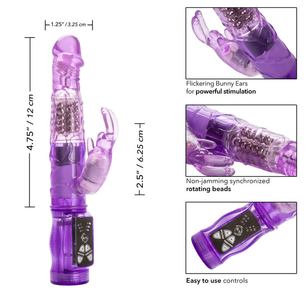 CalExotics Jack Rabbit Petite Jack Rabbit Vibrator - Purple - Extreme Toyz Singapore - https://extremetoyz.com.sg - Sex Toys and Lingerie Online Store - Bondage Gear / Vibrators / Electrosex Toys / Wireless Remote Control Vibes / Sexy Lingerie and Role Play / BDSM / Dungeon Furnitures / Dildos and Strap Ons &nbsp;/ Anal and Prostate Massagers / Anal Douche and Cleaning Aide / Delay Sprays and Gels / Lubricants and more...