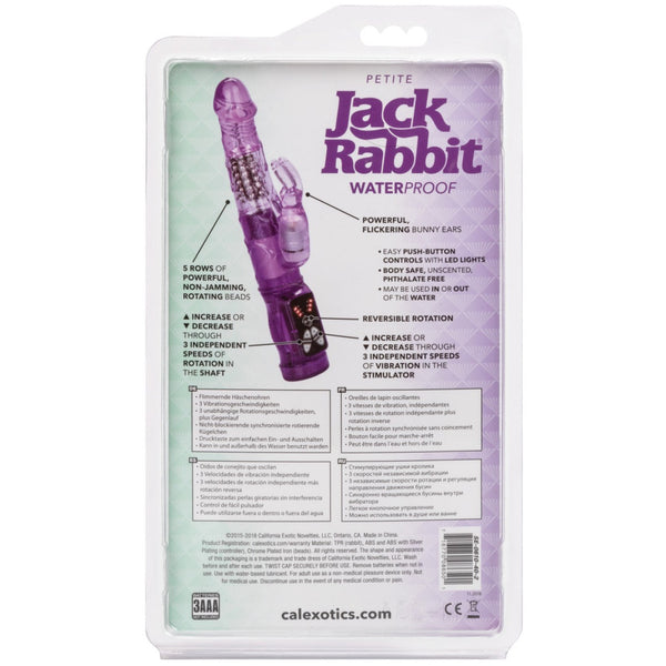 CalExotics Jack Rabbit Petite Jack Rabbit Vibrator - Purple - Extreme Toyz Singapore - https://extremetoyz.com.sg - Sex Toys and Lingerie Online Store - Bondage Gear / Vibrators / Electrosex Toys / Wireless Remote Control Vibes / Sexy Lingerie and Role Play / BDSM / Dungeon Furnitures / Dildos and Strap Ons &nbsp;/ Anal and Prostate Massagers / Anal Douche and Cleaning Aide / Delay Sprays and Gels / Lubricants and more...