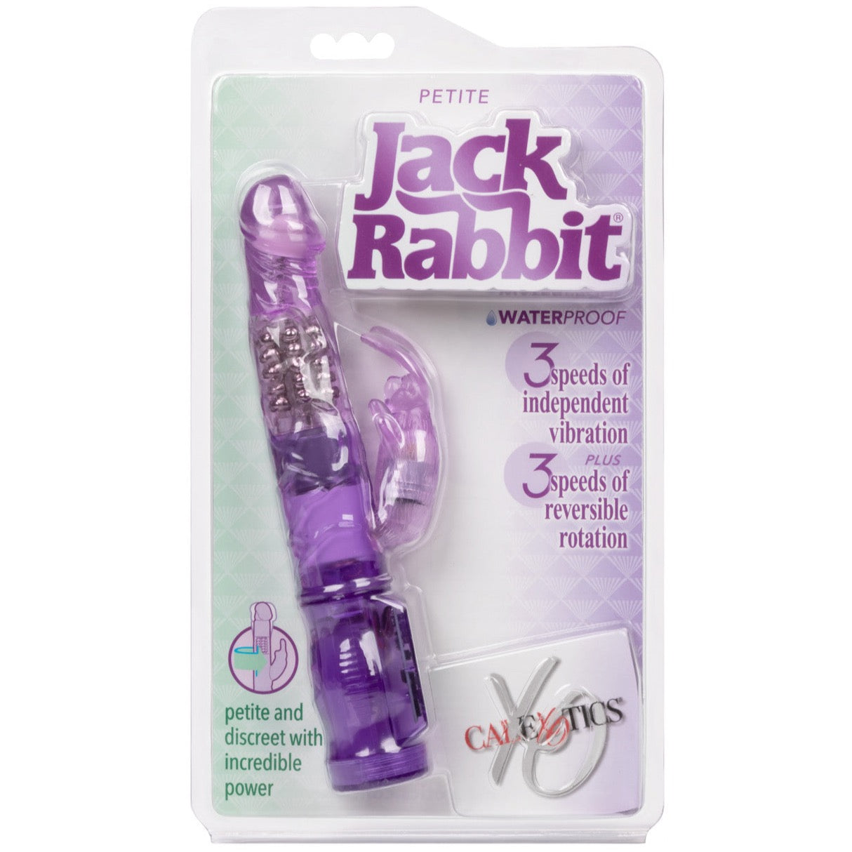 CalExotics Jack Rabbit Petite Jack Rabbit Vibrator - Purple - Extreme Toyz Singapore - https://extremetoyz.com.sg - Sex Toys and Lingerie Online Store - Bondage Gear / Vibrators / Electrosex Toys / Wireless Remote Control Vibes / Sexy Lingerie and Role Play / BDSM / Dungeon Furnitures / Dildos and Strap Ons &nbsp;/ Anal and Prostate Massagers / Anal Douche and Cleaning Aide / Delay Sprays and Gels / Lubricants and more...