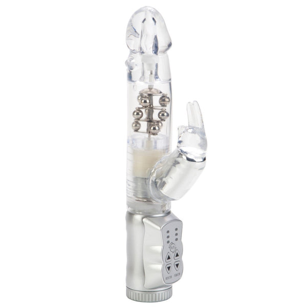 CalExotics Jack Rabbit Waterproof Jack Rabbit Vibrator - 3 Rows - Silver - Extreme Toyz Singapore - https://extremetoyz.com.sg - Sex Toys and Lingerie Online Store - Bondage Gear / Vibrators / Electrosex Toys / Wireless Remote Control Vibes / Sexy Lingerie and Role Play / BDSM / Dungeon Furnitures / Dildos and Strap Ons &nbsp;/ Anal and Prostate Massagers / Anal Douche and Cleaning Aide / Delay Sprays and Gels / Lubricants and more...