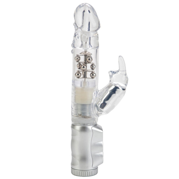 CalExotics Jack Rabbit Waterproof Jack Rabbit Vibrator - 3 Rows - Silver - Extreme Toyz Singapore - https://extremetoyz.com.sg - Sex Toys and Lingerie Online Store - Bondage Gear / Vibrators / Electrosex Toys / Wireless Remote Control Vibes / Sexy Lingerie and Role Play / BDSM / Dungeon Furnitures / Dildos and Strap Ons &nbsp;/ Anal and Prostate Massagers / Anal Douche and Cleaning Aide / Delay Sprays and Gels / Lubricants and more...