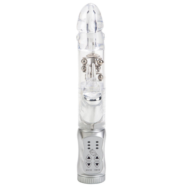 CalExotics Jack Rabbit Waterproof Jack Rabbit Vibrator - 3 Rows - Silver - Extreme Toyz Singapore - https://extremetoyz.com.sg - Sex Toys and Lingerie Online Store - Bondage Gear / Vibrators / Electrosex Toys / Wireless Remote Control Vibes / Sexy Lingerie and Role Play / BDSM / Dungeon Furnitures / Dildos and Strap Ons &nbsp;/ Anal and Prostate Massagers / Anal Douche and Cleaning Aide / Delay Sprays and Gels / Lubricants and more...