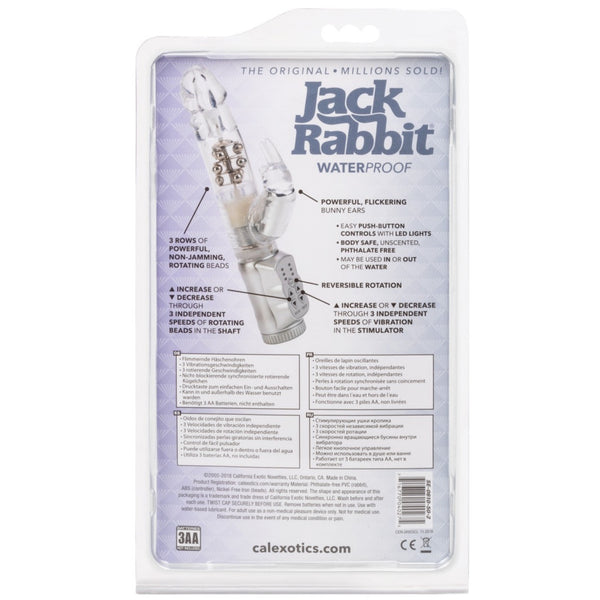 CalExotics Jack Rabbit Waterproof Jack Rabbit Vibrator - 3 Rows - Silver - Extreme Toyz Singapore - https://extremetoyz.com.sg - Sex Toys and Lingerie Online Store - Bondage Gear / Vibrators / Electrosex Toys / Wireless Remote Control Vibes / Sexy Lingerie and Role Play / BDSM / Dungeon Furnitures / Dildos and Strap Ons &nbsp;/ Anal and Prostate Massagers / Anal Douche and Cleaning Aide / Delay Sprays and Gels / Lubricants and more...