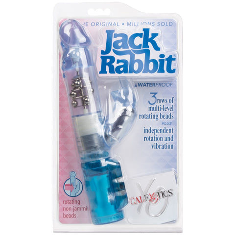 CalExotics Jack Rabbit Waterproof Jack Rabbit Vibrator - 3 Rows - Blue - Extreme Toyz Singapore - https://extremetoyz.com.sg - Sex Toys and Lingerie Online Store - Bondage Gear / Vibrators / Electrosex Toys / Wireless Remote Control Vibes / Sexy Lingerie and Role Play / BDSM / Dungeon Furnitures / Dildos and Strap Ons &nbsp;/ Anal and Prostate Massagers / Anal Douche and Cleaning Aide / Delay Sprays and Gels / Lubricants and more...