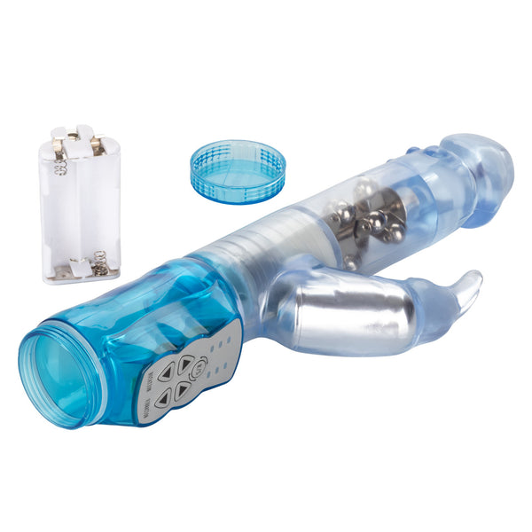 CalExotics Jack Rabbit Waterproof Jack Rabbit Vibrator - 3 Rows - Blue - Extreme Toyz Singapore - https://extremetoyz.com.sg - Sex Toys and Lingerie Online Store - Bondage Gear / Vibrators / Electrosex Toys / Wireless Remote Control Vibes / Sexy Lingerie and Role Play / BDSM / Dungeon Furnitures / Dildos and Strap Ons &nbsp;/ Anal and Prostate Massagers / Anal Douche and Cleaning Aide / Delay Sprays and Gels / Lubricants and more...