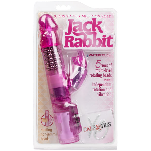 CalExotics Jack Rabbit Waterproof Jack Rabbit Vibrator - 5 Rows - Pink - Extreme Toyz Singapore - https://extremetoyz.com.sg - Sex Toys and Lingerie Online Store - Bondage Gear / Vibrators / Electrosex Toys / Wireless Remote Control Vibes / Sexy Lingerie and Role Play / BDSM / Dungeon Furnitures / Dildos and Strap Ons &nbsp;/ Anal and Prostate Massagers / Anal Douche and Cleaning Aide / Delay Sprays and Gels / Lubricants and more...