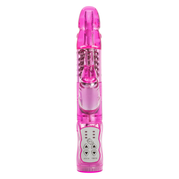 CalExotics Jack Rabbit Waterproof Jack Rabbit Vibrator - 5 Rows - Pink - Extreme Toyz Singapore - https://extremetoyz.com.sg - Sex Toys and Lingerie Online Store - Bondage Gear / Vibrators / Electrosex Toys / Wireless Remote Control Vibes / Sexy Lingerie and Role Play / BDSM / Dungeon Furnitures / Dildos and Strap Ons &nbsp;/ Anal and Prostate Massagers / Anal Douche and Cleaning Aide / Delay Sprays and Gels / Lubricants and more...