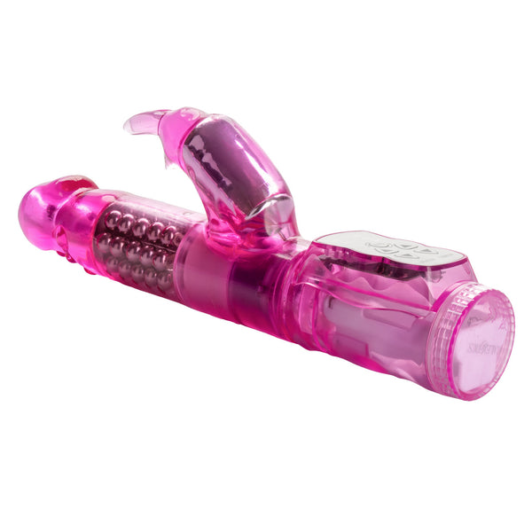 CalExotics Jack Rabbit Waterproof Jack Rabbit Vibrator - 5 Rows - Pink - Extreme Toyz Singapore - https://extremetoyz.com.sg - Sex Toys and Lingerie Online Store - Bondage Gear / Vibrators / Electrosex Toys / Wireless Remote Control Vibes / Sexy Lingerie and Role Play / BDSM / Dungeon Furnitures / Dildos and Strap Ons &nbsp;/ Anal and Prostate Massagers / Anal Douche and Cleaning Aide / Delay Sprays and Gels / Lubricants and more...