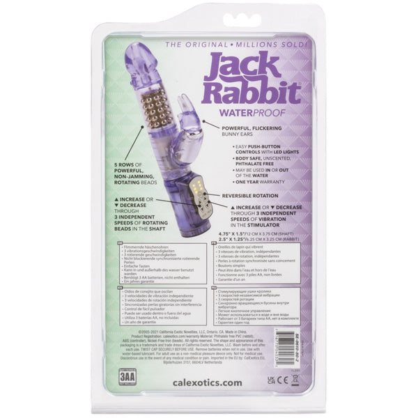 CalExotics Jack Rabbit Waterproof Jack Rabbit Vibrator - 5 Rows - Purple - Extreme Toyz Singapore - https://extremetoyz.com.sg - Sex Toys and Lingerie Online Store - Bondage Gear / Vibrators / Electrosex Toys / Wireless Remote Control Vibes / Sexy Lingerie and Role Play / BDSM / Dungeon Furnitures / Dildos and Strap Ons &nbsp;/ Anal and Prostate Massagers / Anal Douche and Cleaning Aide / Delay Sprays and Gels / Lubricants and more...