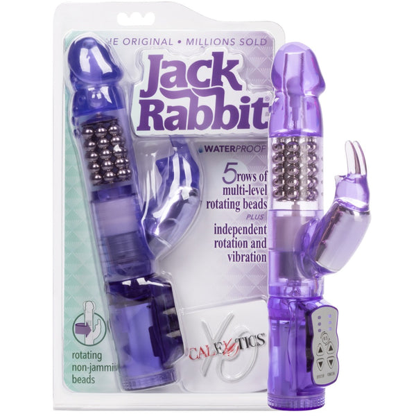 CalExotics Jack Rabbit Waterproof Jack Rabbit Vibrator - 5 Rows - Purple - Extreme Toyz Singapore - https://extremetoyz.com.sg - Sex Toys and Lingerie Online Store - Bondage Gear / Vibrators / Electrosex Toys / Wireless Remote Control Vibes / Sexy Lingerie and Role Play / BDSM / Dungeon Furnitures / Dildos and Strap Ons &nbsp;/ Anal and Prostate Massagers / Anal Douche and Cleaning Aide / Delay Sprays and Gels / Lubricants and more...