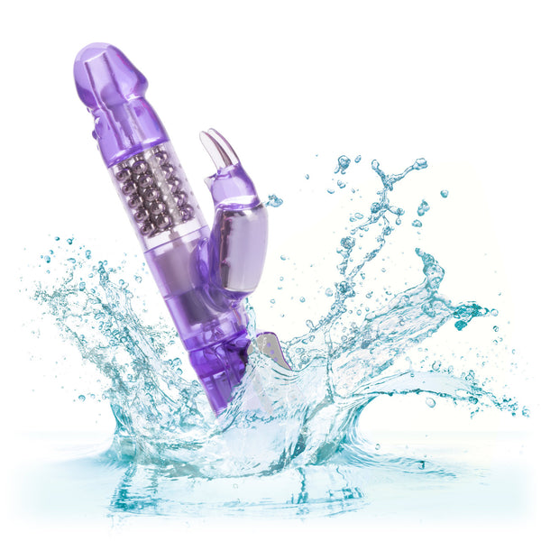 CalExotics Jack Rabbit Waterproof Jack Rabbit Vibrator - 5 Rows - Purple - Extreme Toyz Singapore - https://extremetoyz.com.sg - Sex Toys and Lingerie Online Store - Bondage Gear / Vibrators / Electrosex Toys / Wireless Remote Control Vibes / Sexy Lingerie and Role Play / BDSM / Dungeon Furnitures / Dildos and Strap Ons &nbsp;/ Anal and Prostate Massagers / Anal Douche and Cleaning Aide / Delay Sprays and Gels / Lubricants and more...