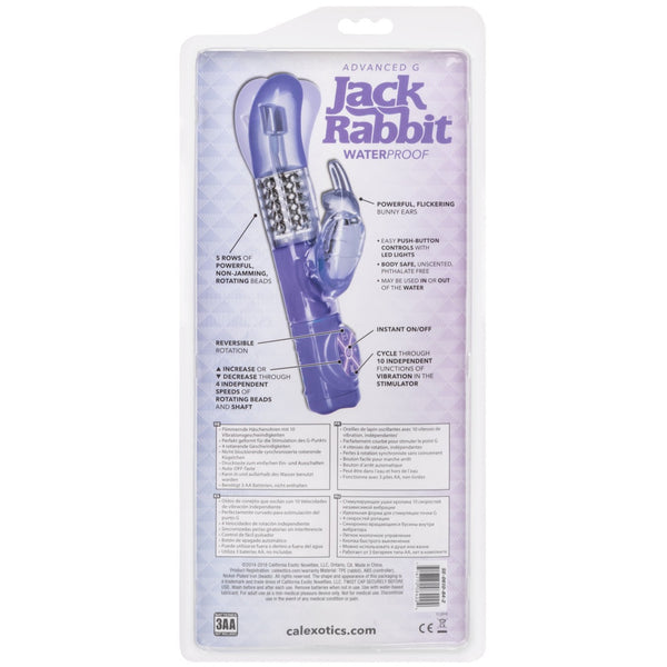 CalExotics Jack Rabbit Advanced G Jack Rabbit Vibrator - Purple - Extreme Toyz Singapore - https://extremetoyz.com.sg - Sex Toys and Lingerie Online Store - Bondage Gear / Vibrators / Electrosex Toys / Wireless Remote Control Vibes / Sexy Lingerie and Role Play / BDSM / Dungeon Furnitures / Dildos and Strap Ons &nbsp;/ Anal and Prostate Massagers / Anal Douche and Cleaning Aide / Delay Sprays and Gels / Lubricants and more...