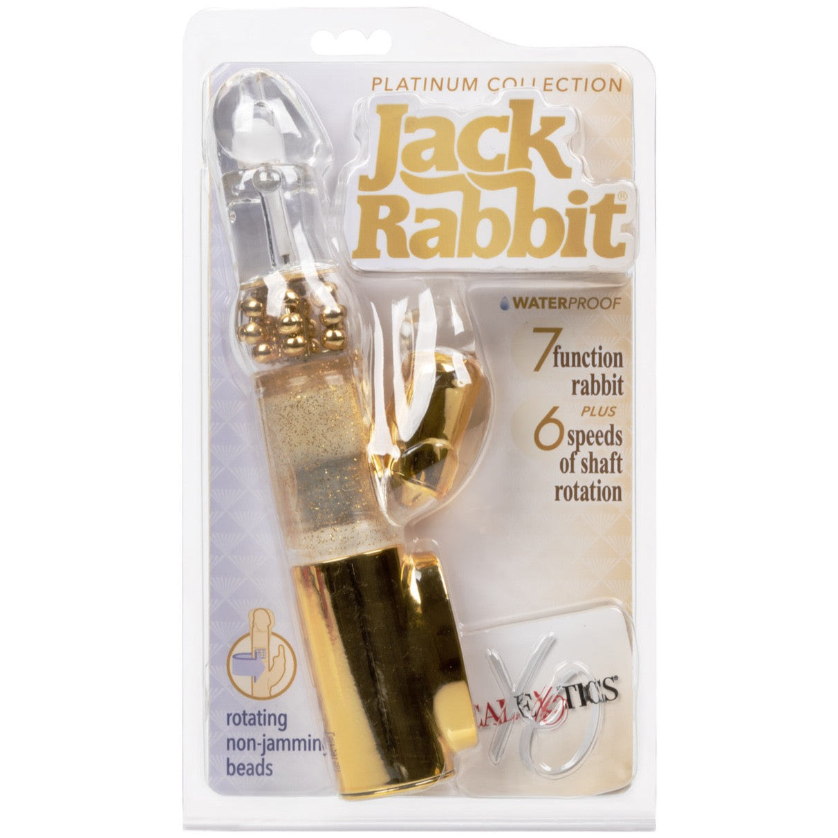 CalExotics Jack Rabbit Platinum Collection Jack Rabbit Vibrator - Gold - Extreme Toyz Singapore - https://extremetoyz.com.sg - Sex Toys and Lingerie Online Store - Bondage Gear / Vibrators / Electrosex Toys / Wireless Remote Control Vibes / Sexy Lingerie and Role Play / BDSM / Dungeon Furnitures / Dildos and Strap Ons &nbsp;/ Anal and Prostate Massagers / Anal Douche and Cleaning Aide / Delay Sprays and Gels / Lubricants and more...