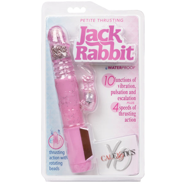 CalExotics Jack Rabbit Petite Thrusting Jack Rabbit - Pink - Extreme Toyz Singapore - https://extremetoyz.com.sg - Sex Toys and Lingerie Online Store - Bondage Gear / Vibrators / Electrosex Toys / Wireless Remote Control Vibes / Sexy Lingerie and Role Play / BDSM / Dungeon Furnitures / Dildos and Strap Ons &nbsp;/ Anal and Prostate Massagers / Anal Douche and Cleaning Aide / Delay Sprays and Gels / Lubricants and more...