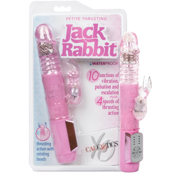 CalExotics Jack Rabbit Petite Thrusting Jack Rabbit - Pink - Extreme Toyz Singapore - https://extremetoyz.com.sg - Sex Toys and Lingerie Online Store - Bondage Gear / Vibrators / Electrosex Toys / Wireless Remote Control Vibes / Sexy Lingerie and Role Play / BDSM / Dungeon Furnitures / Dildos and Strap Ons &nbsp;/ Anal and Prostate Massagers / Anal Douche and Cleaning Aide / Delay Sprays and Gels / Lubricants and more...