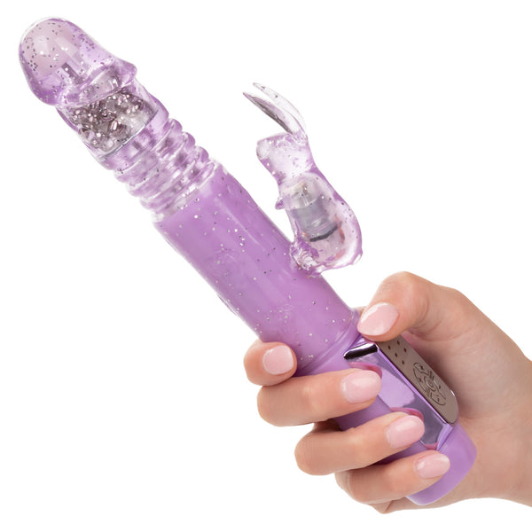 CalExotics Jack Rabbit Petite Thrusting Jack Rabbit - Purple - Extreme Toyz Singapore - https://extremetoyz.com.sg - Sex Toys and Lingerie Online Store - Bondage Gear / Vibrators / Electrosex Toys / Wireless Remote Control Vibes / Sexy Lingerie and Role Play / BDSM / Dungeon Furnitures / Dildos and Strap Ons &nbsp;/ Anal and Prostate Massagers / Anal Douche and Cleaning Aide / Delay Sprays and Gels / Lubricants and more...