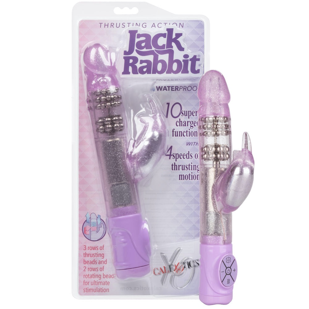 CalExotics Jack Rabbit Thrusting Action Jack Rabbit Vibrator - Purple - Extreme Toyz Singapore - https://extremetoyz.com.sg - Sex Toys and Lingerie Online Store - Bondage Gear / Vibrators / Electrosex Toys / Wireless Remote Control Vibes / Sexy Lingerie and Role Play / BDSM / Dungeon Furnitures / Dildos and Strap Ons &nbsp;/ Anal and Prostate Massagers / Anal Douche and Cleaning Aide / Delay Sprays and Gels / Lubricants and more...