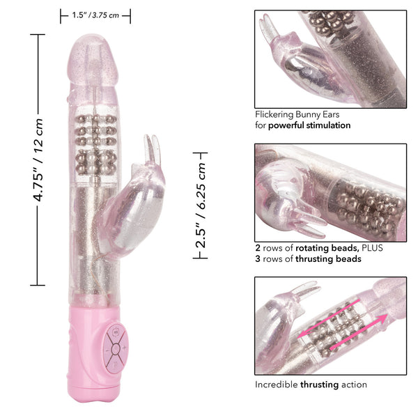 CalExotics Jack Rabbit Thrusting Action Jack Rabbit Vibrator - Pink - Extreme Toyz Singapore - https://extremetoyz.com.sg - Sex Toys and Lingerie Online Store - Bondage Gear / Vibrators / Electrosex Toys / Wireless Remote Control Vibes / Sexy Lingerie and Role Play / BDSM / Dungeon Furnitures / Dildos and Strap Ons &nbsp;/ Anal and Prostate Massagers / Anal Douche and Cleaning Aide / Delay Sprays and Gels / Lubricants and more...