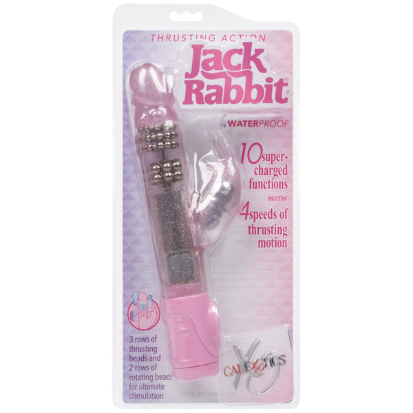 CalExotics Jack Rabbit Thrusting Action Jack Rabbit Vibrator - Pink - Extreme Toyz Singapore - https://extremetoyz.com.sg - Sex Toys and Lingerie Online Store - Bondage Gear / Vibrators / Electrosex Toys / Wireless Remote Control Vibes / Sexy Lingerie and Role Play / BDSM / Dungeon Furnitures / Dildos and Strap Ons &nbsp;/ Anal and Prostate Massagers / Anal Douche and Cleaning Aide / Delay Sprays and Gels / Lubricants and more...