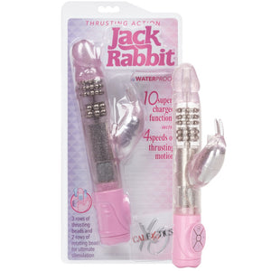 CalExotics Jack Rabbit Thrusting Action Jack Rabbit Vibrator - Pink - Extreme Toyz Singapore - https://extremetoyz.com.sg - Sex Toys and Lingerie Online Store - Bondage Gear / Vibrators / Electrosex Toys / Wireless Remote Control Vibes / Sexy Lingerie and Role Play / BDSM / Dungeon Furnitures / Dildos and Strap Ons &nbsp;/ Anal and Prostate Massagers / Anal Douche and Cleaning Aide / Delay Sprays and Gels / Lubricants and more...