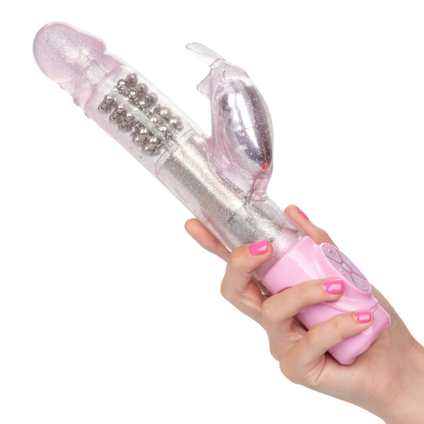 CalExotics Jack Rabbit Thrusting Action Jack Rabbit Vibrator - Pink - Extreme Toyz Singapore - https://extremetoyz.com.sg - Sex Toys and Lingerie Online Store - Bondage Gear / Vibrators / Electrosex Toys / Wireless Remote Control Vibes / Sexy Lingerie and Role Play / BDSM / Dungeon Furnitures / Dildos and Strap Ons &nbsp;/ Anal and Prostate Massagers / Anal Douche and Cleaning Aide / Delay Sprays and Gels / Lubricants and more...