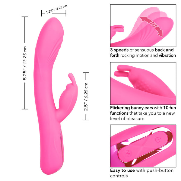 CalExotics Jack Rabbit Elite Rechargeable Rocking Rabbit Vibrator - Extreme Toyz Singapore - https://extremetoyz.com.sg - Sex Toys and Lingerie Online Store - Bondage Gear / Vibrators / Electrosex Toys / Wireless Remote Control Vibes / Sexy Lingerie and Role Play / BDSM / Dungeon Furnitures / Dildos and Strap Ons &nbsp;/ Anal and Prostate Massagers / Anal Douche and Cleaning Aide / Delay Sprays and Gels / Lubricants and more...